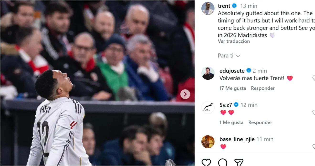 阿诺德社媒:伤病让我心碎,我会努力训练以更好的状态归来