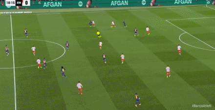 半场:巴萨1-1马竞,巴埃纳、拉菲尼亚破门,莱万点球踢飞