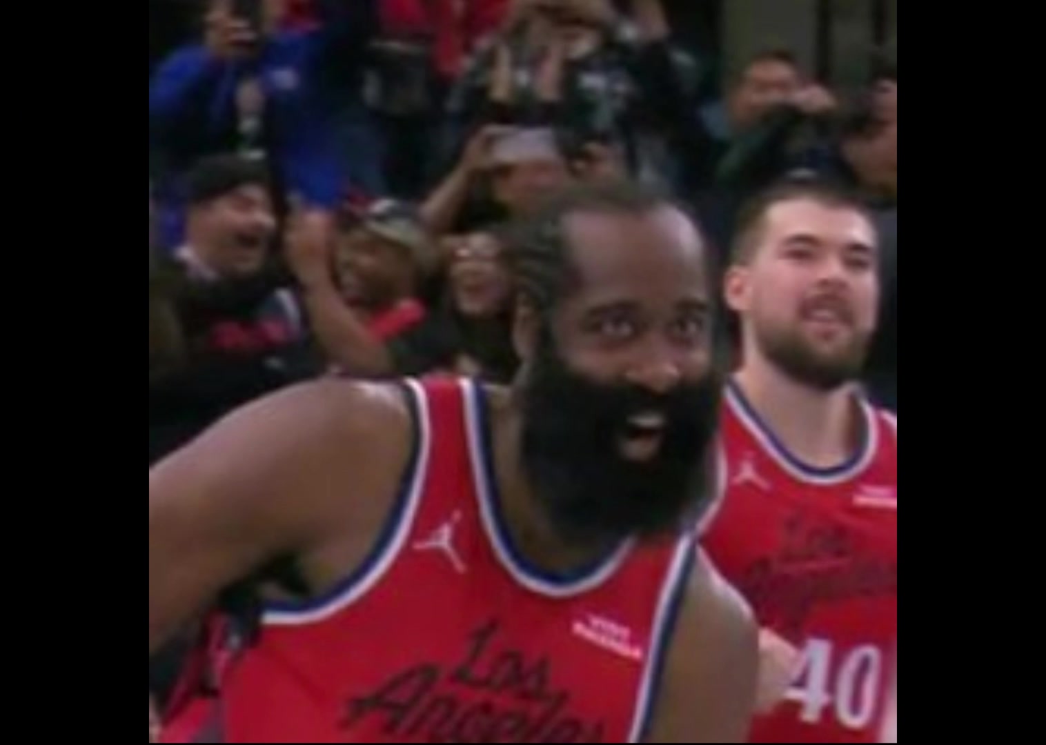 表情包诞生小卡绝杀之后哈登这个表情也太搞笑了